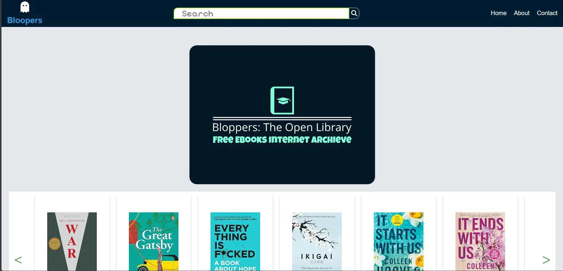 Open Library – project preview screenshot