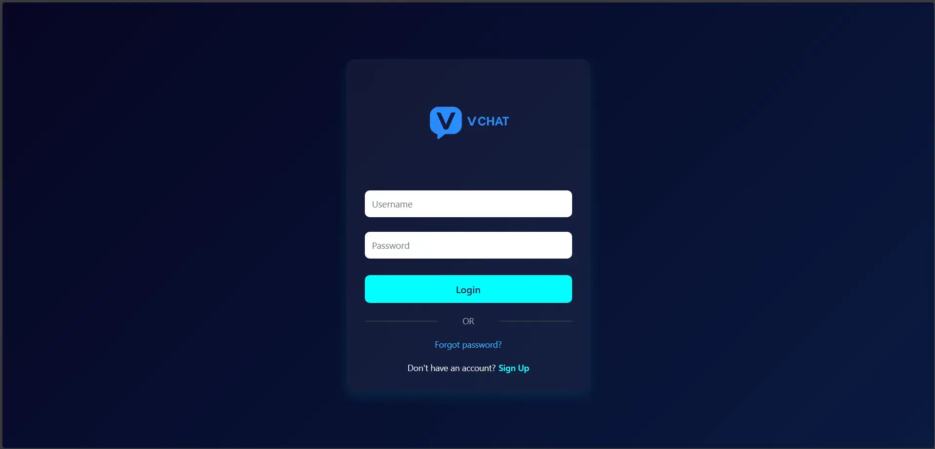 V-Chat Messenger – project preview screenshot